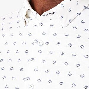 Mizzen+Main - Halyard Short Sleeve, White with Floral Pattern